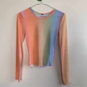 Rainbow Sheer top
